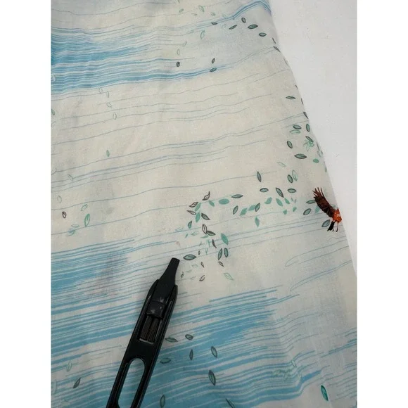 By Eloise Pants Womens Medium Ivory Woodland Animal Print Elastic Anthropologie - Picture 4 of 14